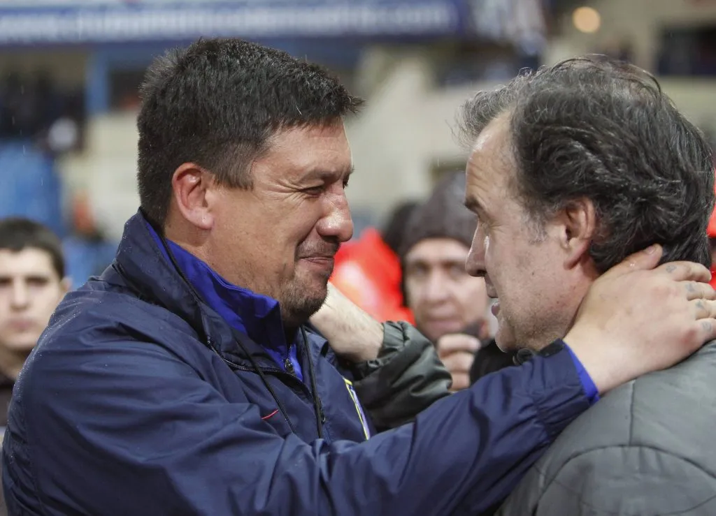 El reencuentro con Bielsa en 2012, cuando se enfrentaron Atlético de Madrid y Athletic Bilbao. (Foto: Imago).