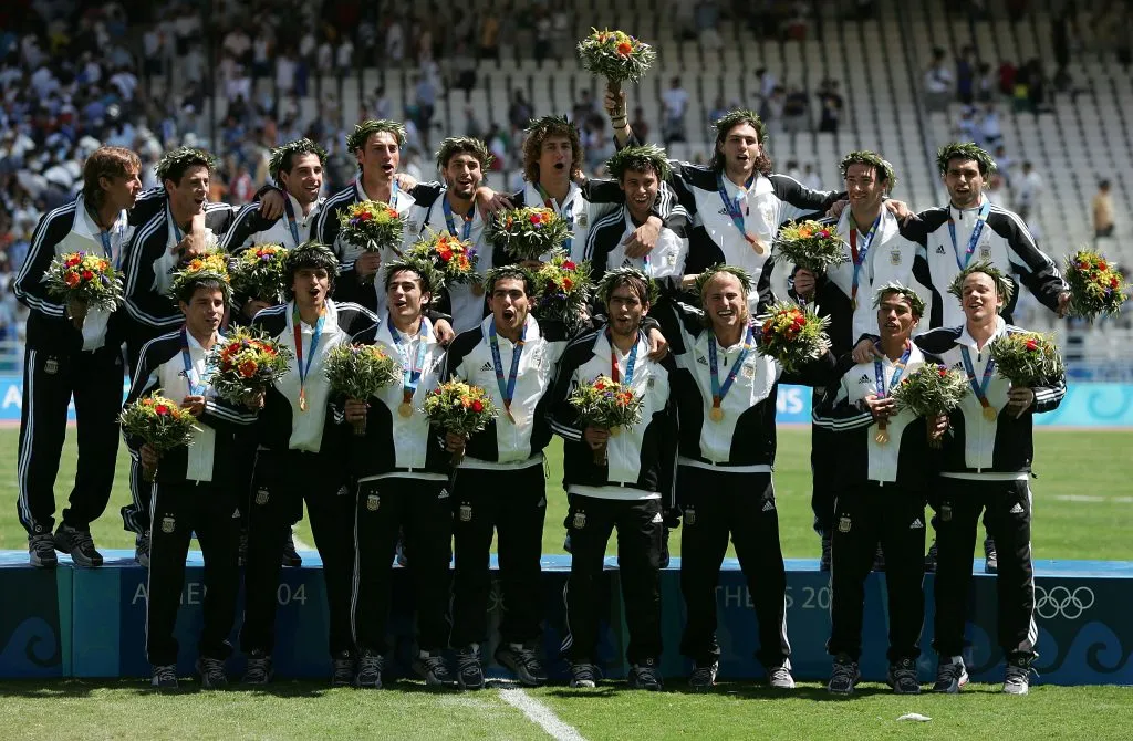 Argentina campeón en Atenas 2004. (Foto: Getty)