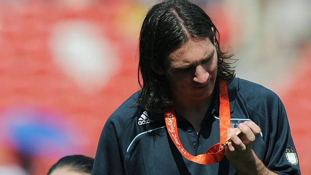 Messi, con la medalla de oro de Beijing 2008, ¿irá a París por la segunda? (IMAGO / ABACAPRESS).