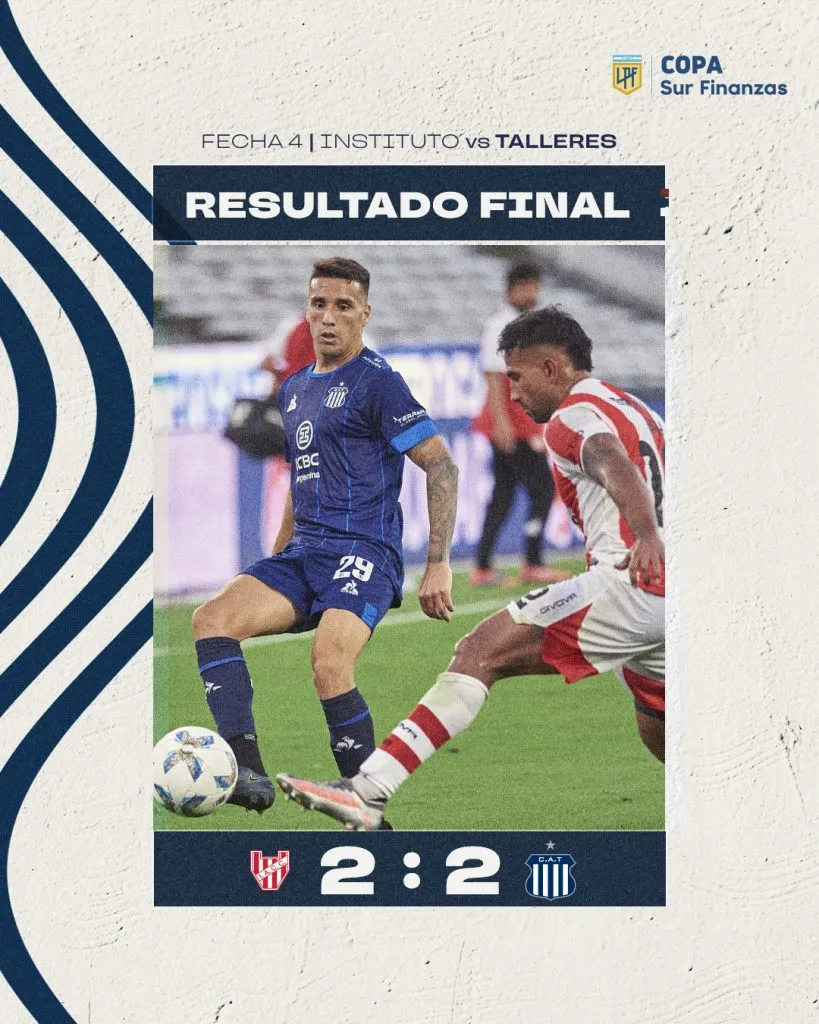 La Gloria y la T repartieron puntos en el Kempes. (Foto: Prensa Talleres).