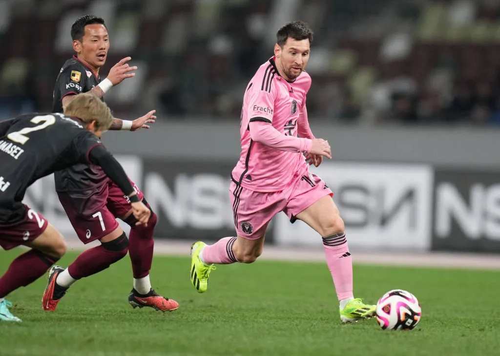 Messi en el amistoso ante Vissel Kobe. (Foto: Imago)