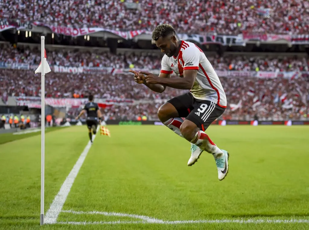 Miguel Borja, casi descartado para el superclásico. (Foto: Getty).