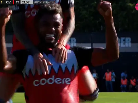 VIDEO | Borja, intratable: con algo de fortuna le dio el primero a River