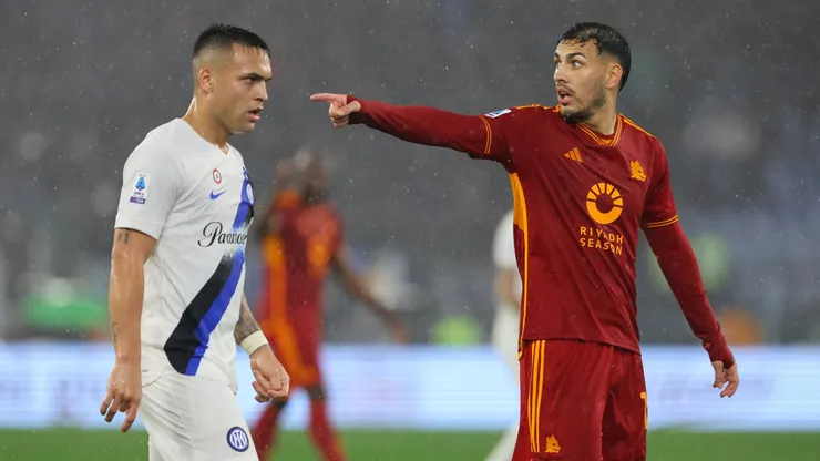 Lautaro Martínez y Leandro Paredes tuvieron dos cruces fuertes en el Roma vs. Inter.