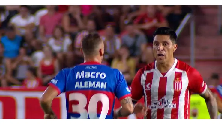 El tenso cruce de Enzo Pérez con Brahian Alemán