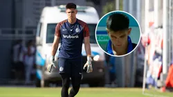 El arquero tuvo que dejar la cancha lesionado.