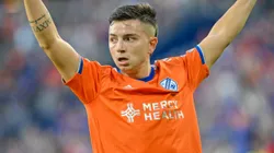 Álvaro Barreal, jugando con la camiseta alternativa de FC Cincinnati.