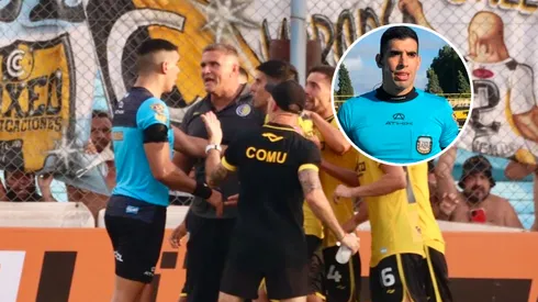 El árbitro sancionó un penal insólito en favor de Riestra.