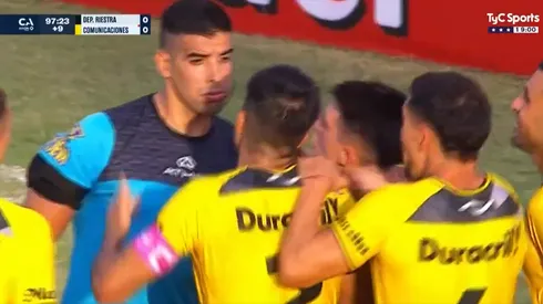 La queja de los jugadores de Comunicaciones.