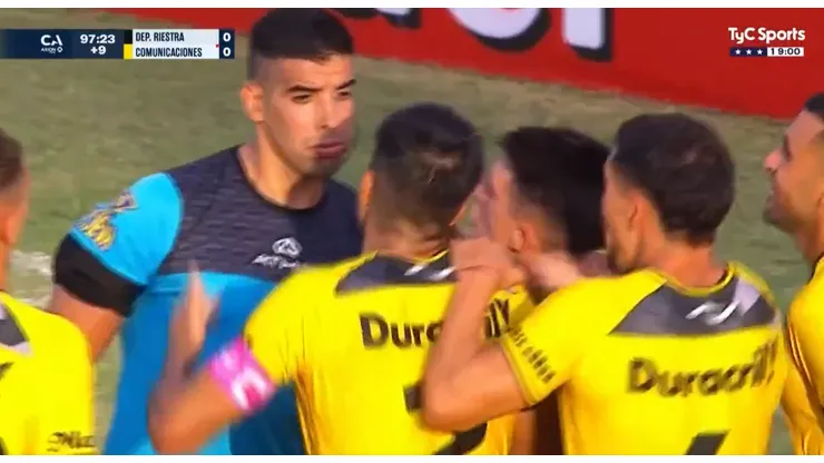 La queja de los jugadores de Comunicaciones.