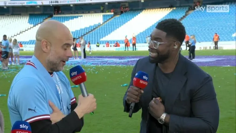 Pep Guardiola y Micah Richards hablaron cara a cara luego de la conquista de la Champions, en la pasada temporada.