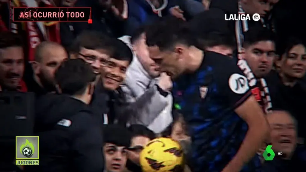 El enojo de Ocampos, cara a cara con su agresor.