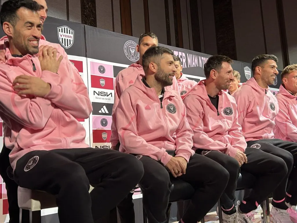 El plantel de Inter Miami fue recibido por Andrés Iniesta en Tokio.