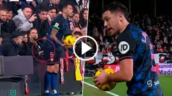 Ocampos y un incómodo momento en España.