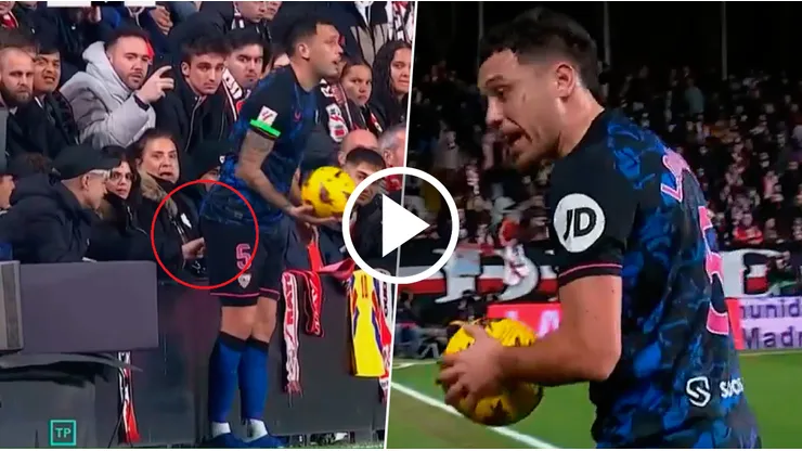 Ocampos y un incómodo momento en España.