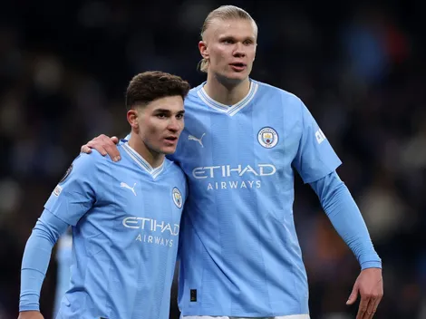 Julián Álvarez convierte en meme a Haaland ¡por culpa de un ex River!