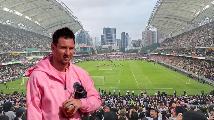 Lleno total para ver entrenar al Inter Miami.