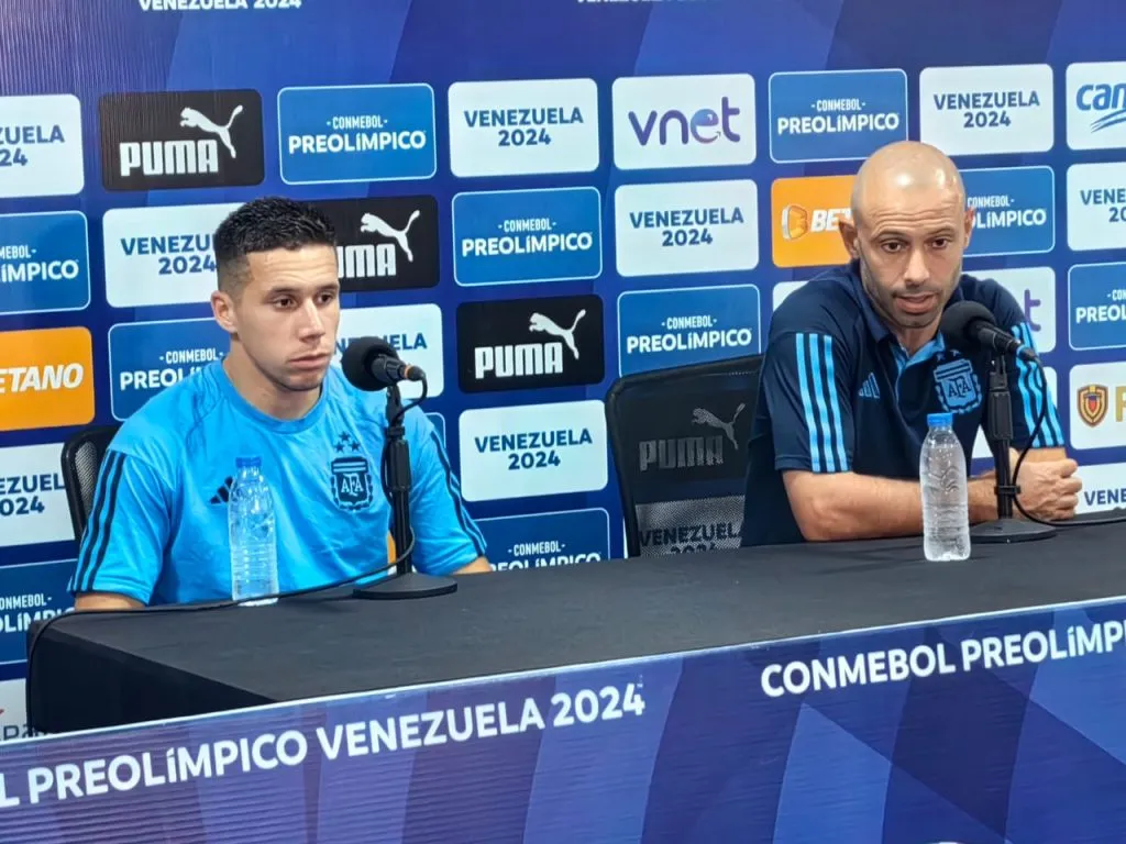 Javier Mascherano habló en conferencia de prensa. (Foto: Prensa AFA).