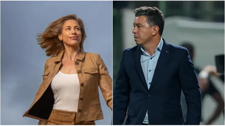 Alina Moine y Marcelo Gallardo.