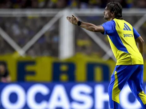 Tras el empate ante Sarmiento, Martínez habló sobre Cavani y anticipó que Boca no se baja del mercado