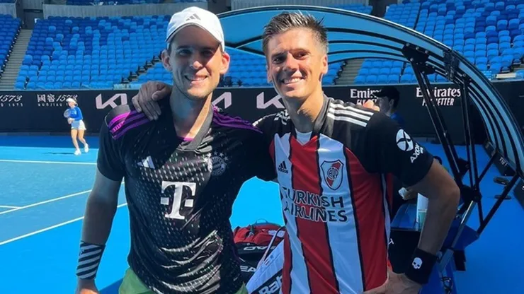 Federico Coria, con la de River a todos lados.