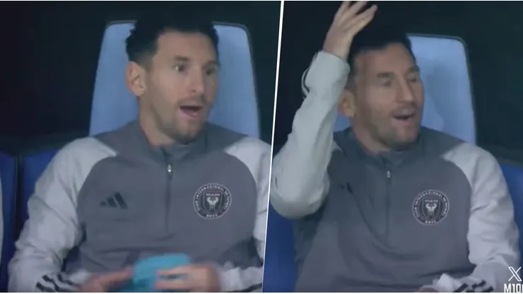 Messi no puede creer la goleada del Al-Nassr.