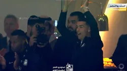 El delantero portugués vio de afuera el partido de su equipo ante el Inter Miami.