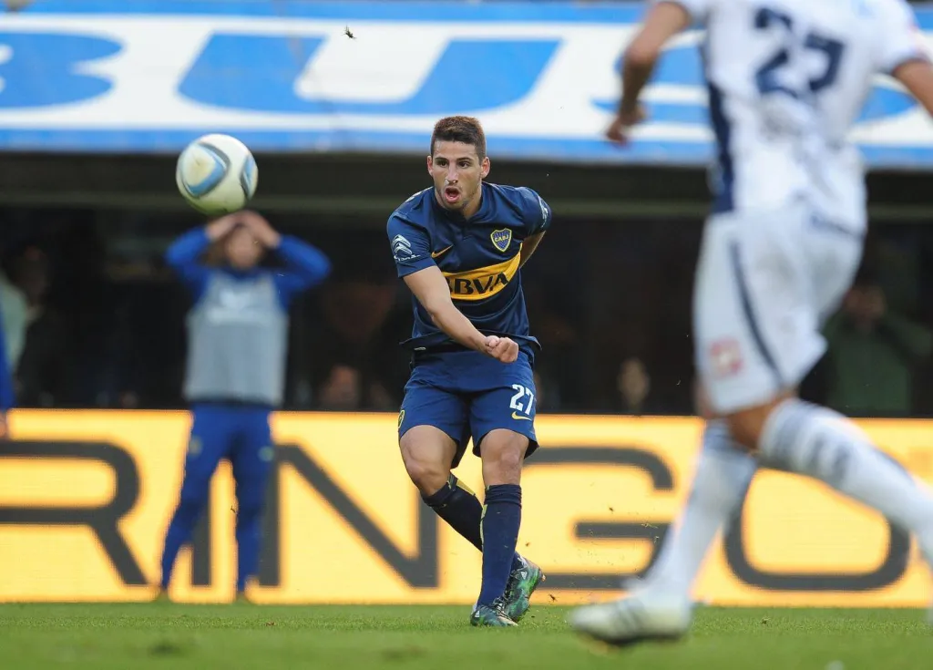 Calleri y un gol de rabona inolvidable en 2015. (Foto: Boca)