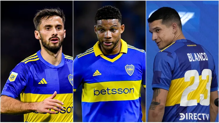 Marcelo Saracchi, Frank Fabra y Lautaro Blanco.