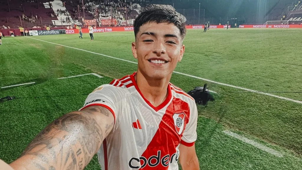 Agustín Ruberto marcó su primer gol en Primera División. (Foto: River)