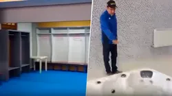 El recorrido por el estadio de Nacional Potosí.