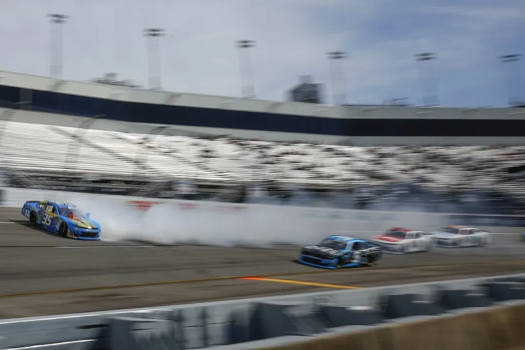 El momento del accidente. (Foto: Getty).