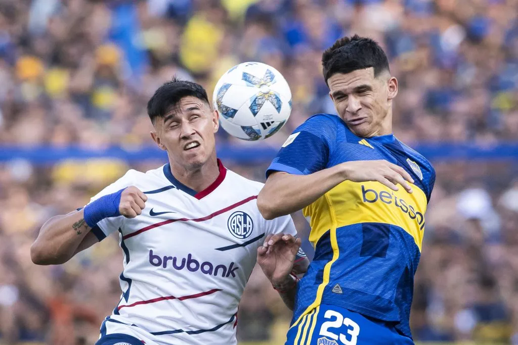 Adam Bareiro en el último Boca – San Lorenzo