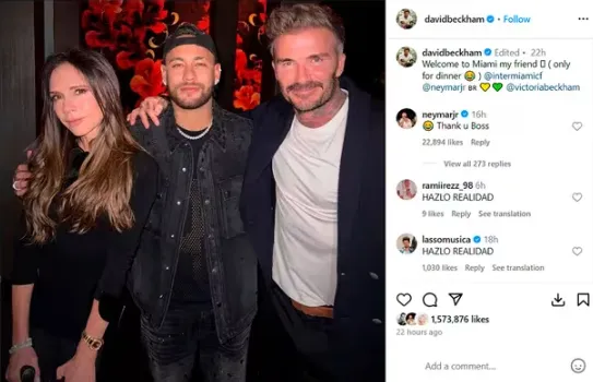 El posteo de David Beckham.