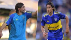 Diego Martínez sacó a Cavani antes del segundo tiempo y los hinchas de Boca reaccionaron.