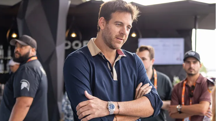 Juan Martín De Potro presenció el Masters de Miami.