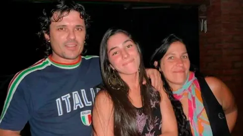 El Loco Gorostidi junto a Catalina y su esposa.