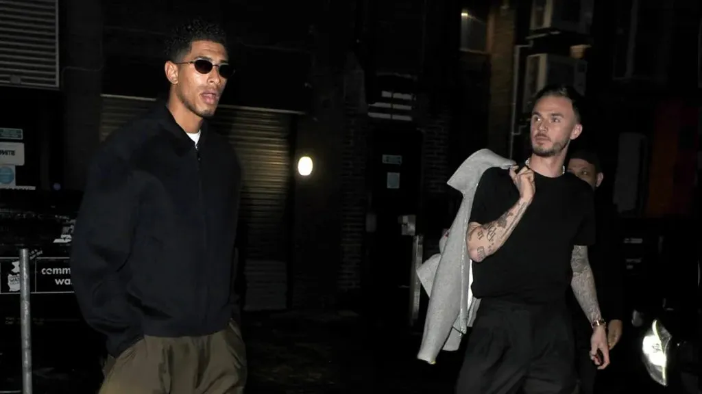 Jude Bellingham y James Maddison asistieron a la fiesta. Crédito: SPLASH