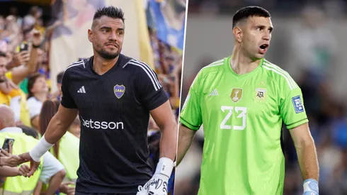 Sergio Romero y Dibu Martínez, arqueros de Selección.