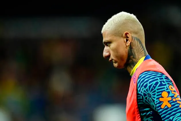 Richarlison reconoció haber atravesado una dura depresión y pensar en la muerte después del Mundial. Imago