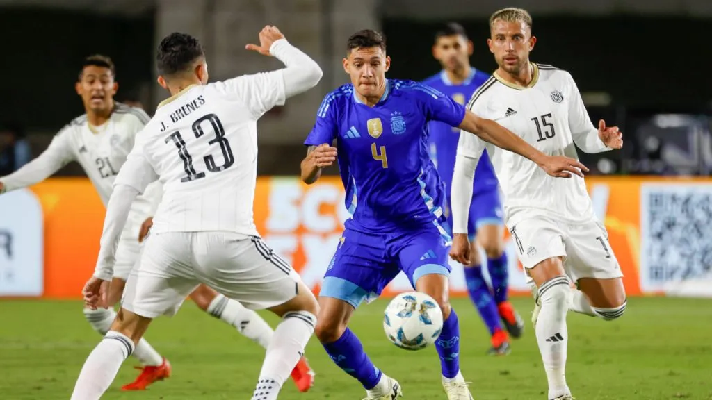 Argentina no tuvo un buen primer tiempo ante Costa Rica (IMAGO / ZUMA Wire).