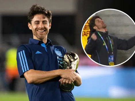 La reacción viral de Pablo Aimar tras el gol de Lautaro Martínez: "Es un meme"