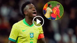 Vinícius y una jugada polémica en el Bernabéu.
