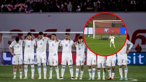 Giakoumakis erró el penal clave en el Playoff clasificatorio para la Eurocopa.