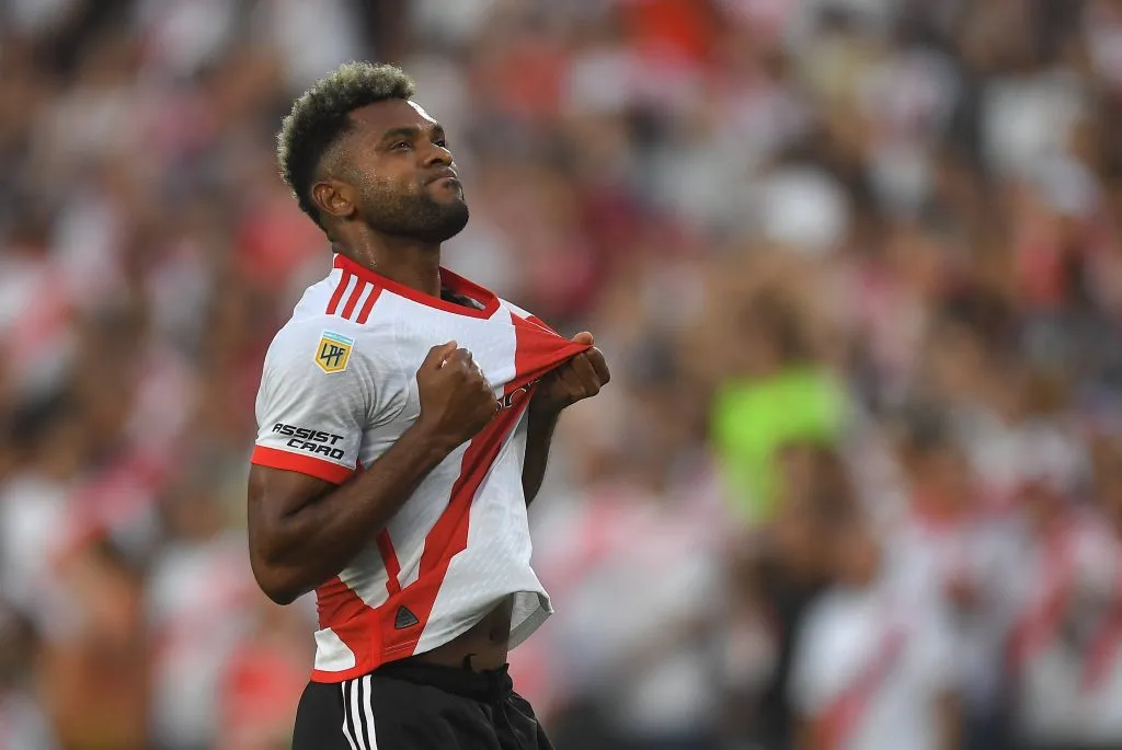 Miguel Ángel Borja, el goleador de River. (Foto: IMAGO).