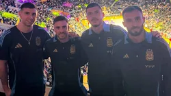 Dibu, Tagliafico, Guido y Pezzella.