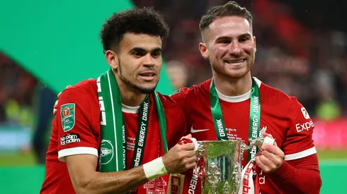 Luis Díaz y Alexis Mac Allister, campeones en Liverpool.