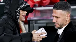 Evangelina Anderson junto a Martín Demichelis.