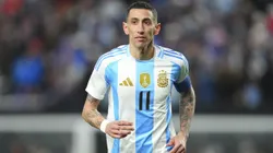 Ángel Di María luciendo la nueva camiseta de la Selección Argentina (IMAGO).