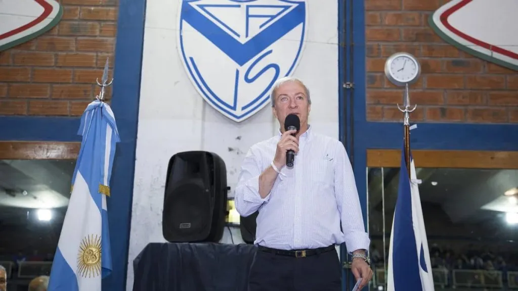 Fabián Berlanga, presidente de Vélez.
